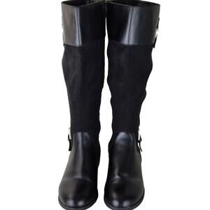 Karen Scott Black Wide Calf Riding Boots